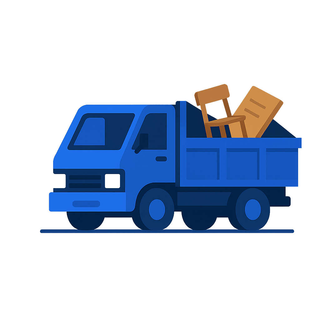Junk removal service illustration